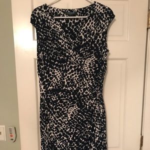 Navy Blue and white dress